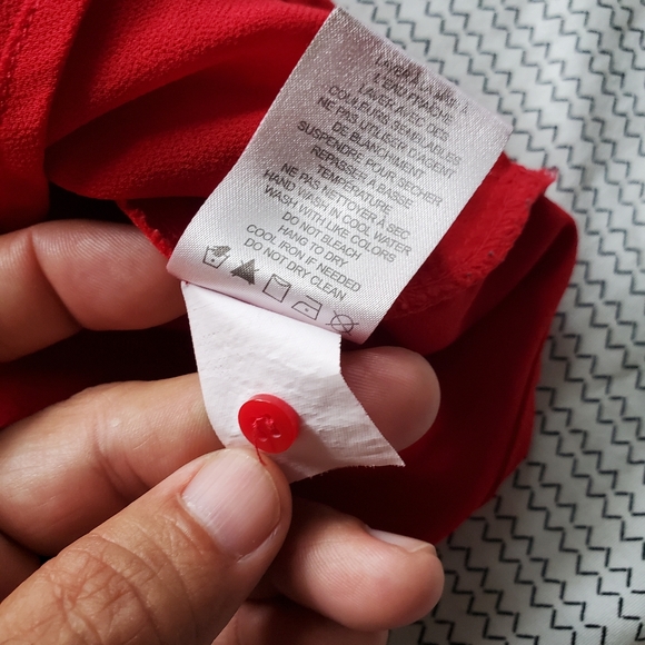 Dalia red womens blouse - Picture 6 of 6